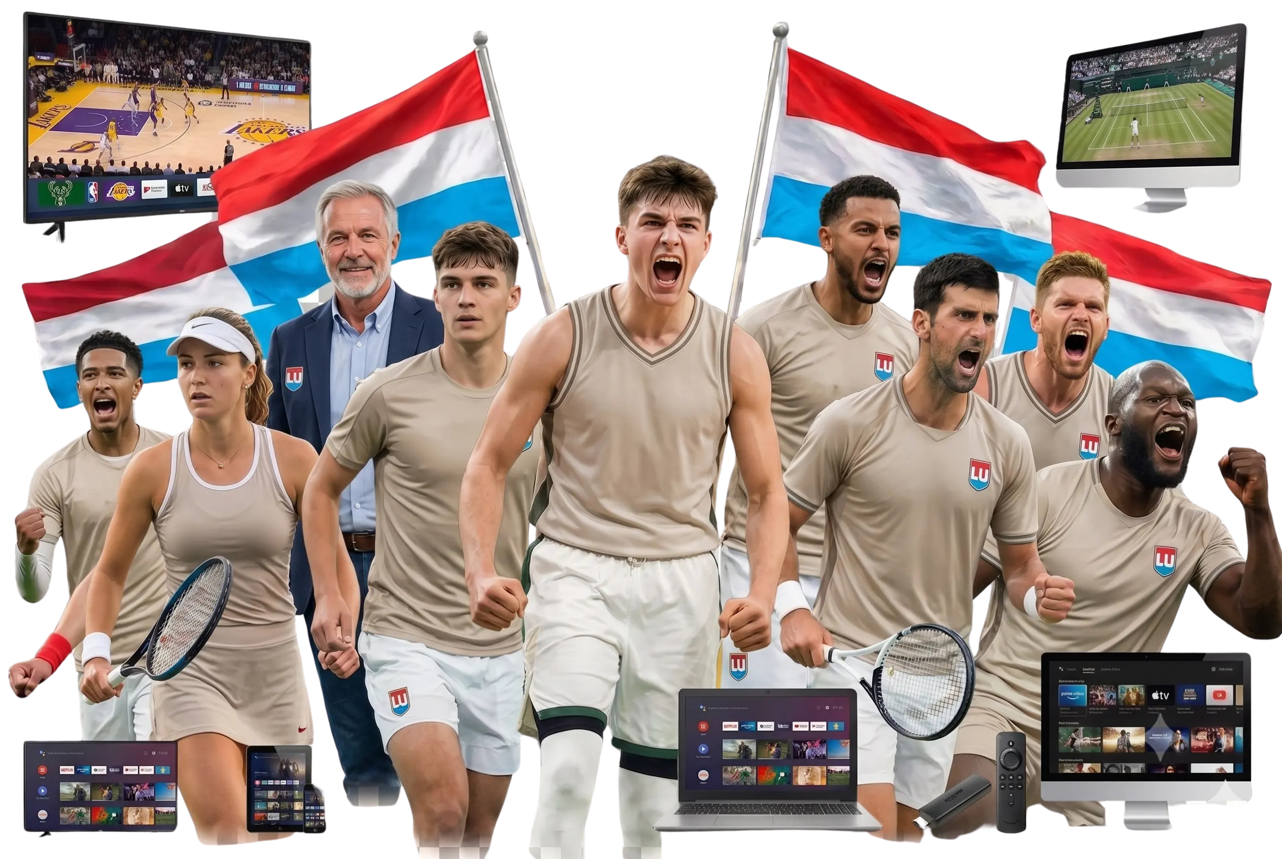 Interface IPTV Luxembourg 4K plein écran